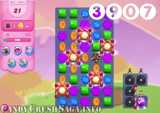 Candy Crush Saga : Level 3907 – Videos, Cheats, Tips and Tricks