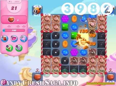 Candy Crush Saga : Level 3982 – Videos, Cheats, Tips and Tricks