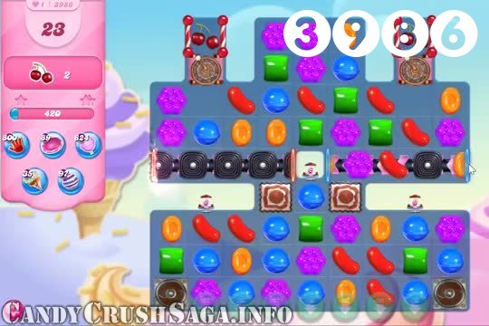 Candy Crush Saga : Level 3986 – Videos, Cheats, Tips and Tricks