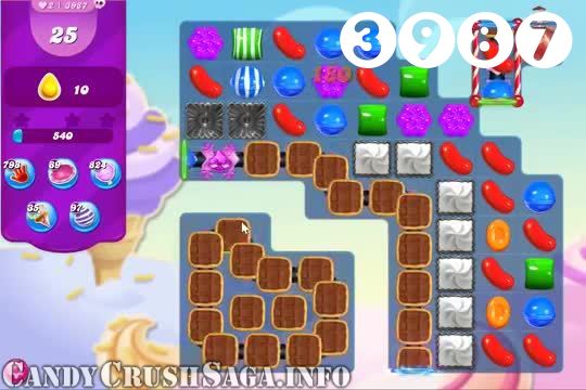 Candy Crush Saga : Level 3987 – Videos, Cheats, Tips and Tricks