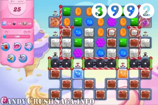 Candy Crush Saga : Level 3992 – Videos, Cheats, Tips and Tricks