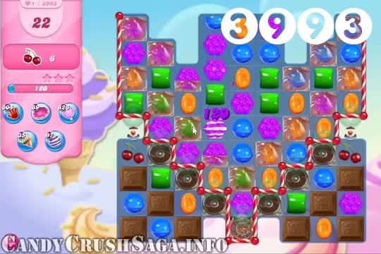 Candy Crush Saga : Level 3993 – Videos, Cheats, Tips and Tricks