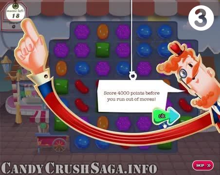 Candy Crush Saga : Level 3 – Videos, Cheats, Tips and Tricks