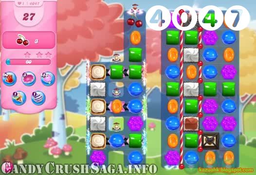 Candy Crush Saga : Level 4047 – Videos, Cheats, Tips and Tricks
