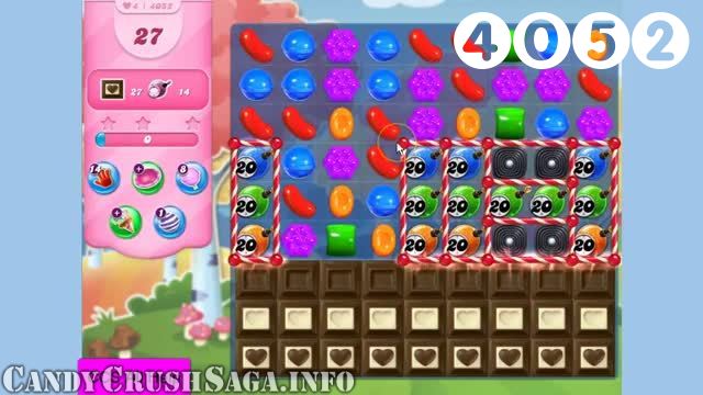 Candy Crush Saga : Level 4052 – Videos, Cheats, Tips and Tricks