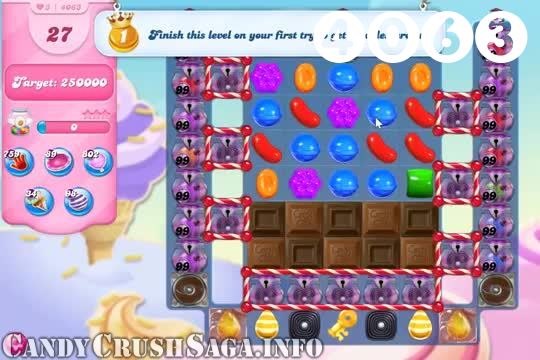 Candy Crush Saga : Level 4063 – Videos, Cheats, Tips and Tricks