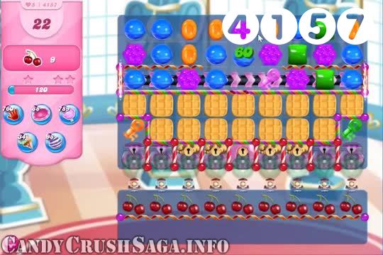 Candy Crush Saga : Level 4157 – Videos, Cheats, Tips and Tricks