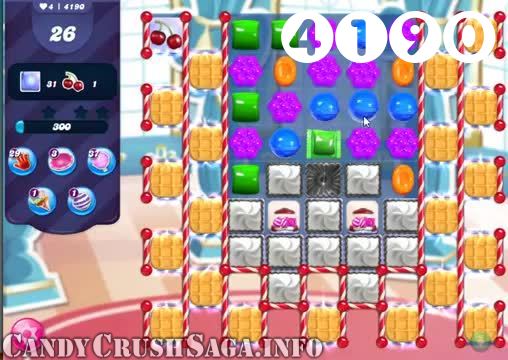 Candy Crush Saga : Level 4190 – Videos, Cheats, Tips and Tricks