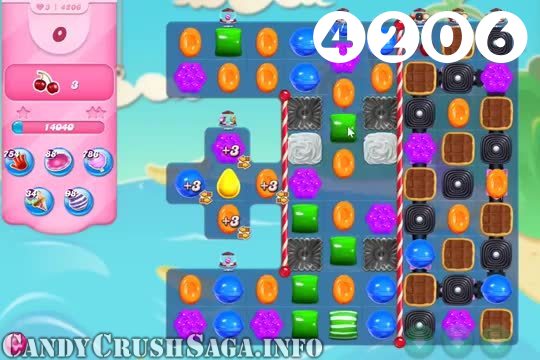 Candy Crush Saga : Level 4206 – Videos, Cheats, Tips and Tricks
