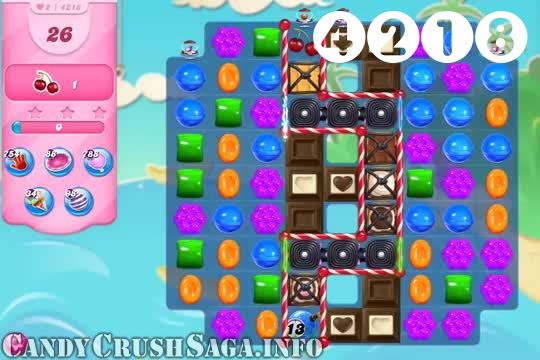 Candy Crush Saga : Level 4218 – Videos, Cheats, Tips and Tricks