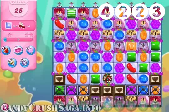 Candy Crush Saga : Level 4223 – Videos, Cheats, Tips and Tricks