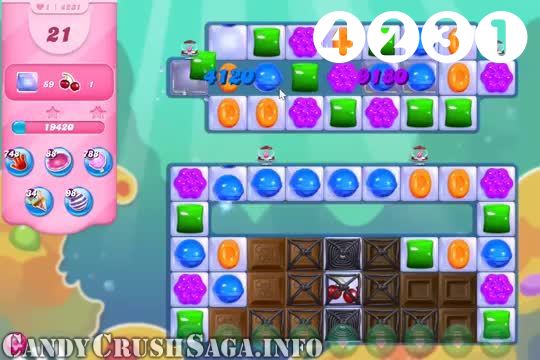 Candy Crush Saga : Level 4231 – Videos, Cheats, Tips and Tricks