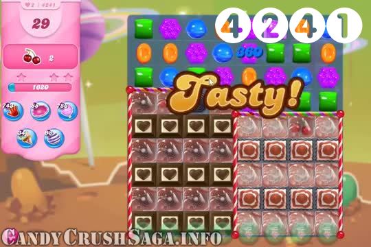 Candy Crush Saga : Level 4241 – Videos, Cheats, Tips and Tricks