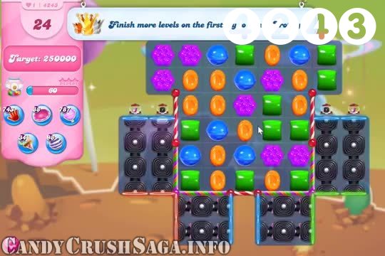 Candy Crush Saga : Level 4243 – Videos, Cheats, Tips and Tricks