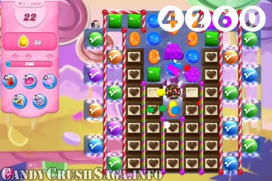 Candy Crush Saga : Level 4260 – Videos, Cheats, Tips and Tricks
