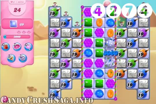 Candy Crush Saga : Level 4274 – Videos, Cheats, Tips and Tricks