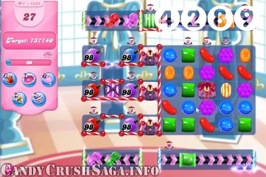Candy Crush Saga : Level 4289 – Videos, Cheats, Tips and Tricks