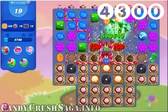 Candy Crush Saga : Level 4300 – Videos, Cheats, Tips and Tricks