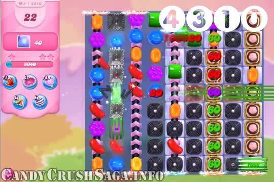Candy Crush Saga : Level 4310 – Videos, Cheats, Tips and Tricks