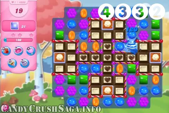 Candy Crush Saga : Level 4332 – Videos, Cheats, Tips and Tricks