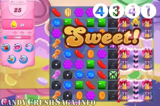 Candy Crush Saga : Level 4341 – Videos, Cheats, Tips and Tricks