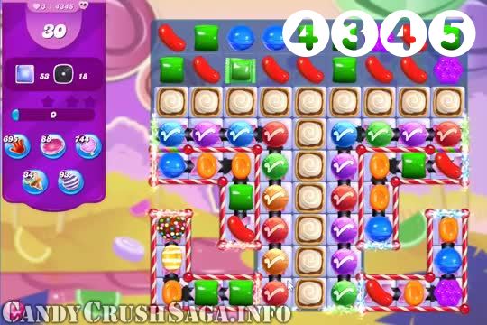 Candy Crush Saga : Level 4345 – Videos, Cheats, Tips and Tricks