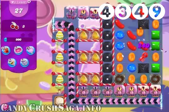 Candy Crush Saga : Level 4349 – Videos, Cheats, Tips and Tricks