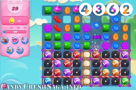 Candy Crush Saga : Level 4362 – Videos, Cheats, Tips and Tricks