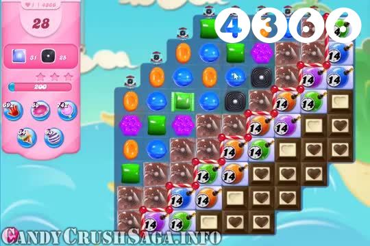 Candy Crush Saga : Level 4366 – Videos, Cheats, Tips and Tricks