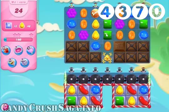 Candy Crush Saga : Level 4370 – Videos, Cheats, Tips and Tricks