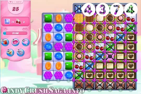 Candy Crush Saga : Level 4374 – Videos, Cheats, Tips and Tricks