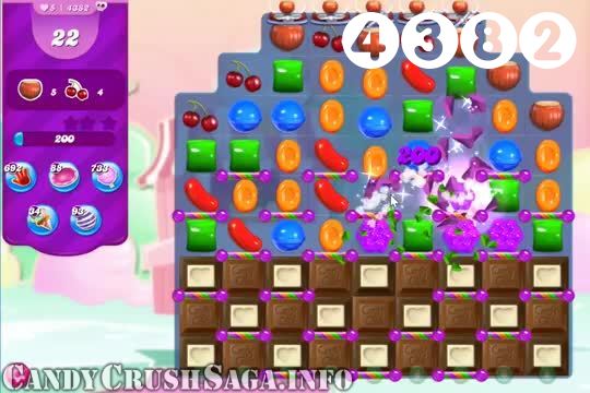 Candy Crush Saga : Level 4382 – Videos, Cheats, Tips and Tricks