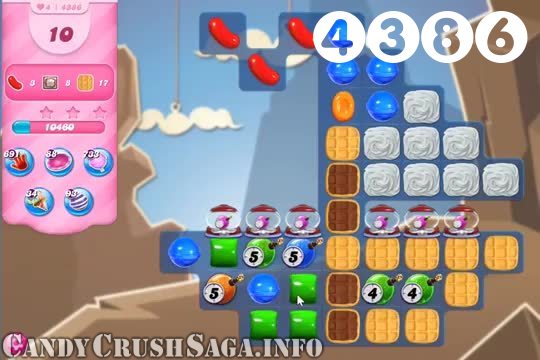 Candy Crush Saga : Level 4386 – Videos, Cheats, Tips and Tricks