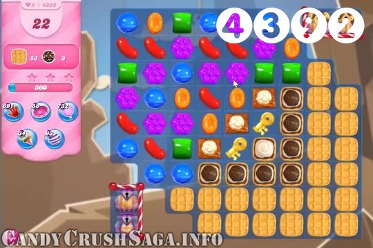 Candy Crush Saga : Level 4392 – Videos, Cheats, Tips and Tricks