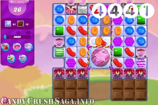 Candy Crush Saga : Level 4441 – Videos, Cheats, Tips and Tricks