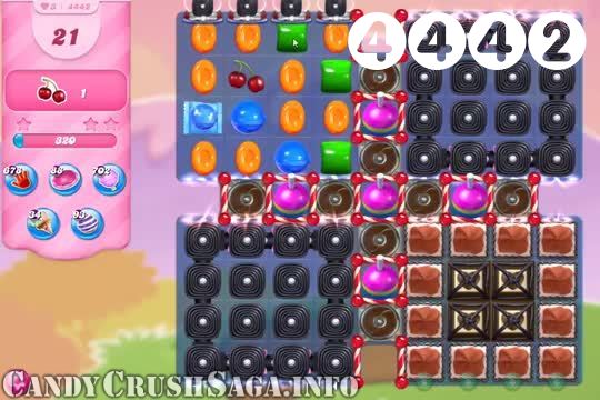 Candy Crush Saga : Level 4442 – Videos, Cheats, Tips and Tricks