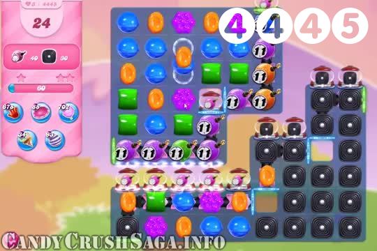 Candy Crush Saga : Level 4445 – Videos, Cheats, Tips and Tricks