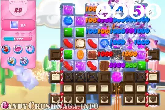 Candy Crush Saga : Level 4458 – Videos, Cheats, Tips and Tricks