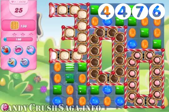 Candy Crush Saga : Level 4476 – Videos, Cheats, Tips and Tricks