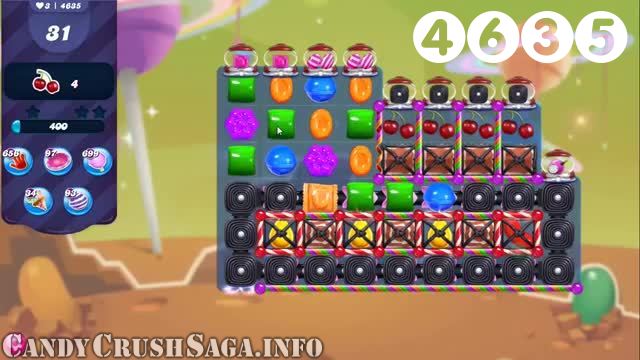 Candy Crush Saga : Level 4635 – Videos, Cheats, Tips and Tricks