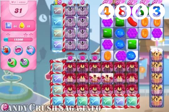 Candy Crush Saga : Level 4863 – Videos, Cheats, Tips and Tricks