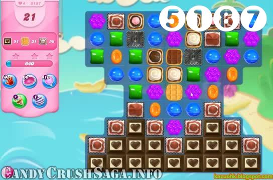 Candy Crush Saga : Level 5187 – Videos, Cheats, Tips and Tricks