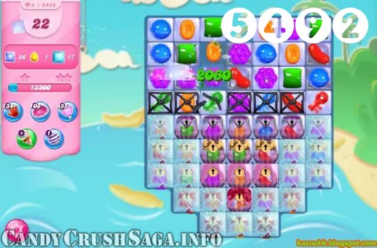 Candy Crush Saga : Level 5492 – Videos, Cheats, Tips and Tricks