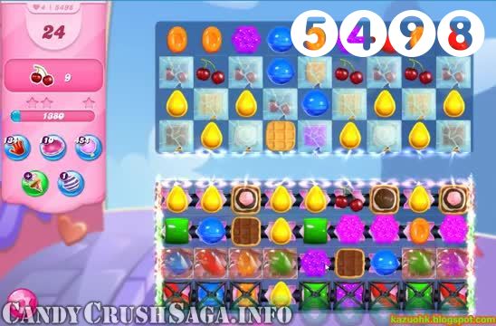 Candy Crush Saga : Level 5498 – Videos, Cheats, Tips and Tricks