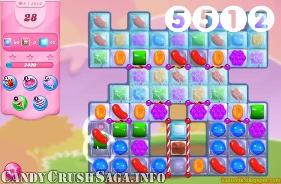 Candy Crush Saga : Level 5512 – Videos, Cheats, Tips and Tricks