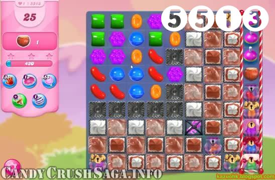 Candy Crush Saga : Level 5513 – Videos, Cheats, Tips and Tricks