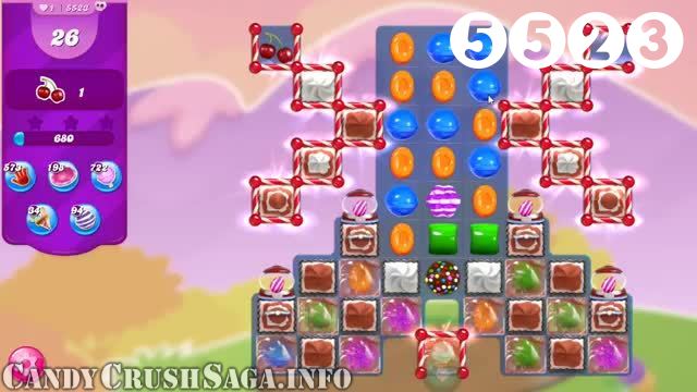 Candy Crush Saga : Level 5523 – Videos, Cheats, Tips and Tricks