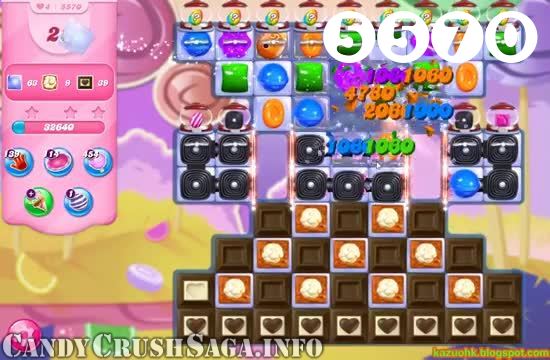 Candy Crush Saga : Level 5570 – Videos, Cheats, Tips and Tricks