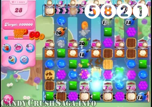 Candy Crush Saga : Level 5821 – Videos, Cheats, Tips and Tricks