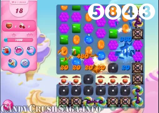 Candy Crush Saga : Level 5843 – Videos, Cheats, Tips and Tricks